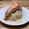 Zuurkool met zalm en dry vermouth saus