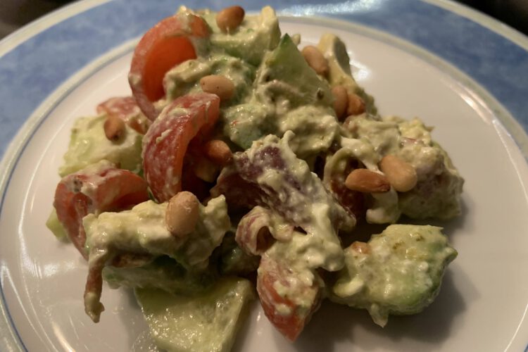 burrata/ avocado salade