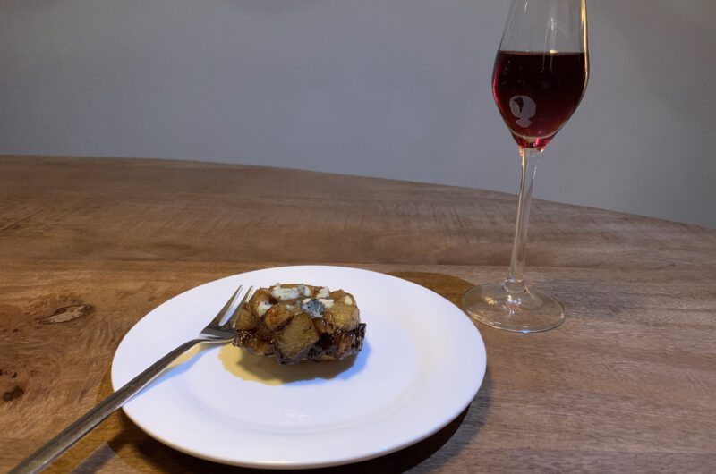Tarte tartin peer met balsamico en roquefort