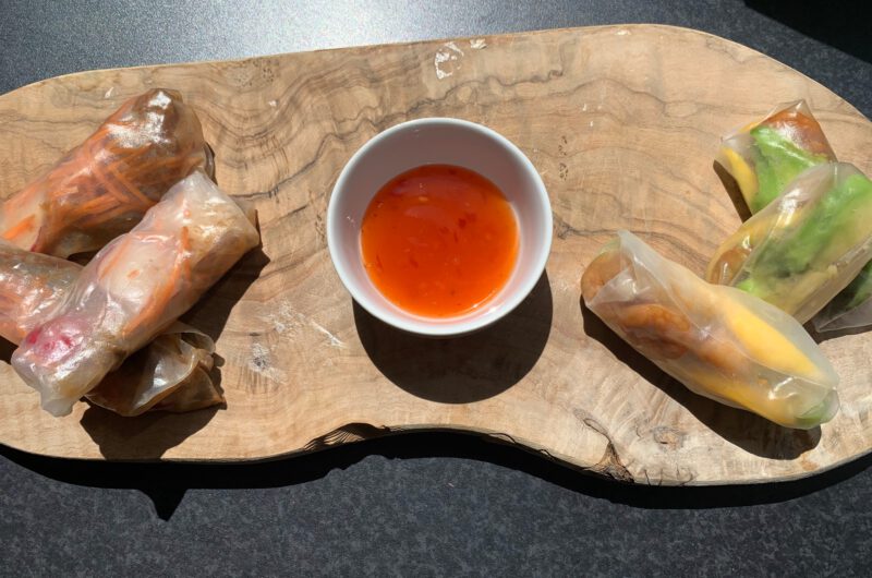 Springrolls met vis of vlees